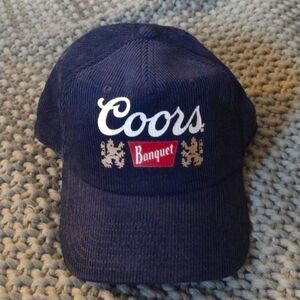 *nwot* corduroy coors banquet baseball cap